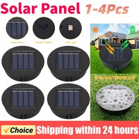 1-4PCS 8CM Solar Light Replacement Top 1.2V Waterproof LED Solar Panel Lantern Lid Light Solar Lantern Top Outdoor Decor Garden