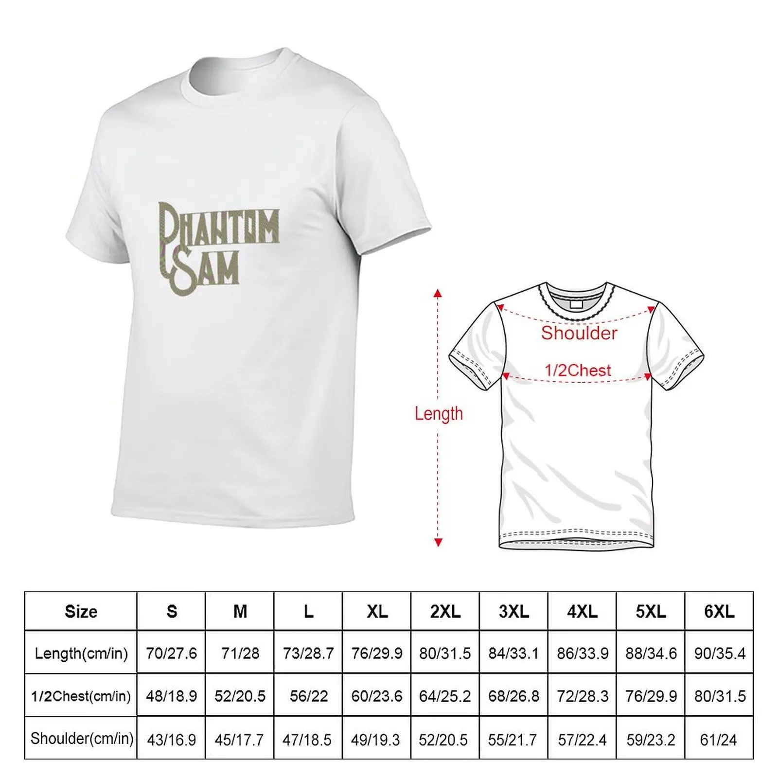 Phantom Sam Logo Circles Invert T-Shirt oversized t shirt Funny t-shirts men tshirt