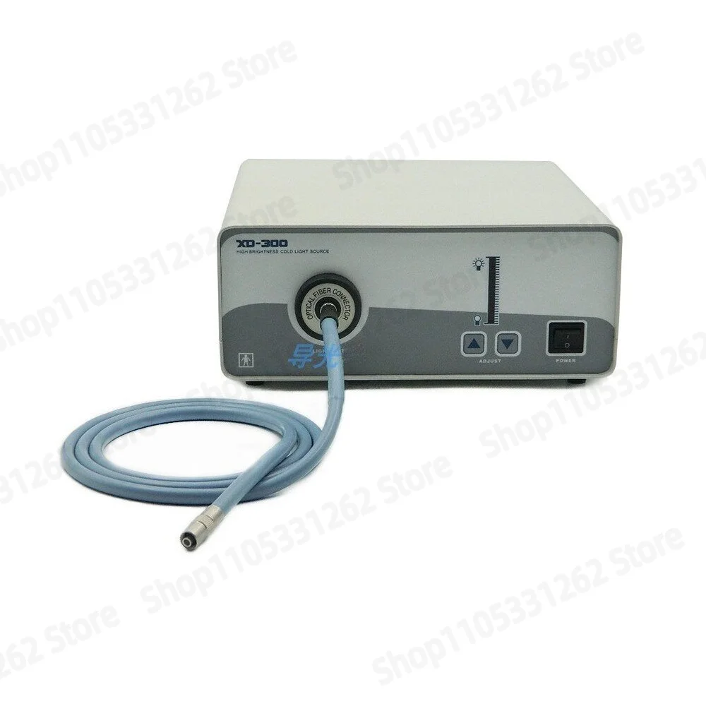 Portable LED Cold Light Source 10W Handheld 3 Level Adjustable for Rigid Endoscope ENT Pet Examination