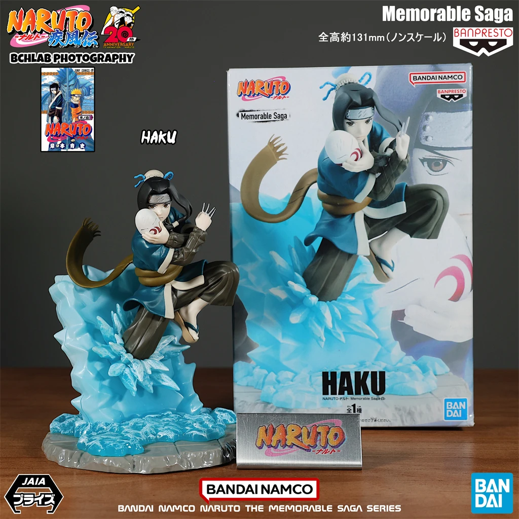 

In Stock Bandai Naruto Memorable Saga Haku Yuki Clan Figure, Official Anime Prize Model, Snow Tribe Collectible Gift