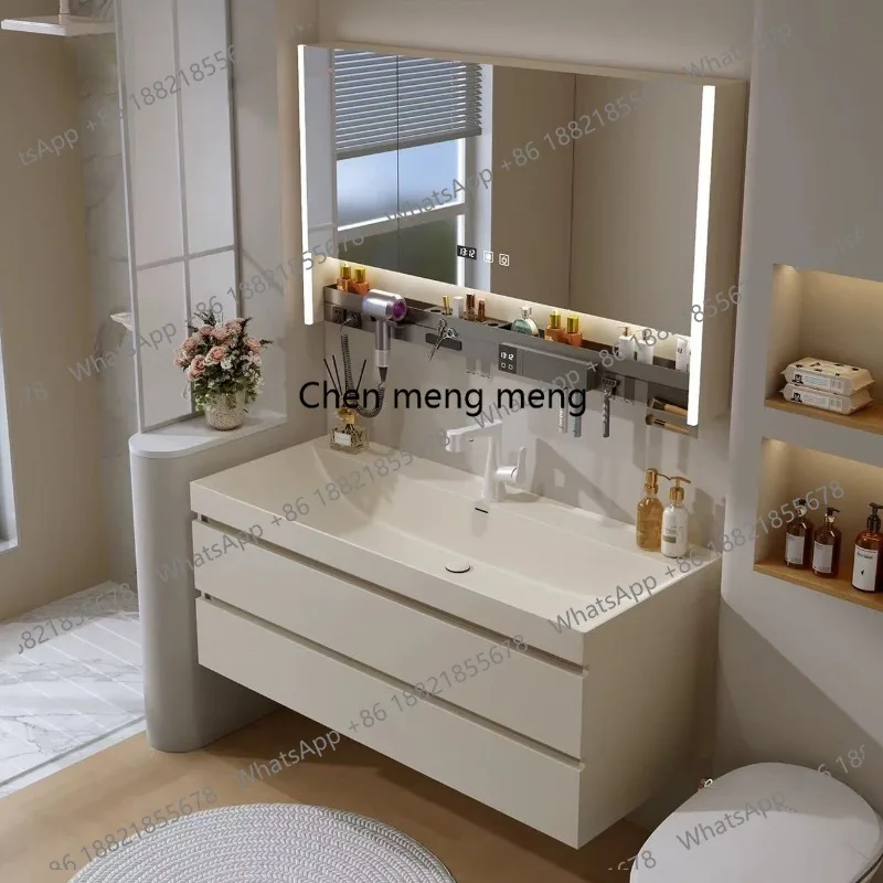 

Simple wind widening enlarged bathroom cabinet combination bathroom smart hand wash basin washbasin