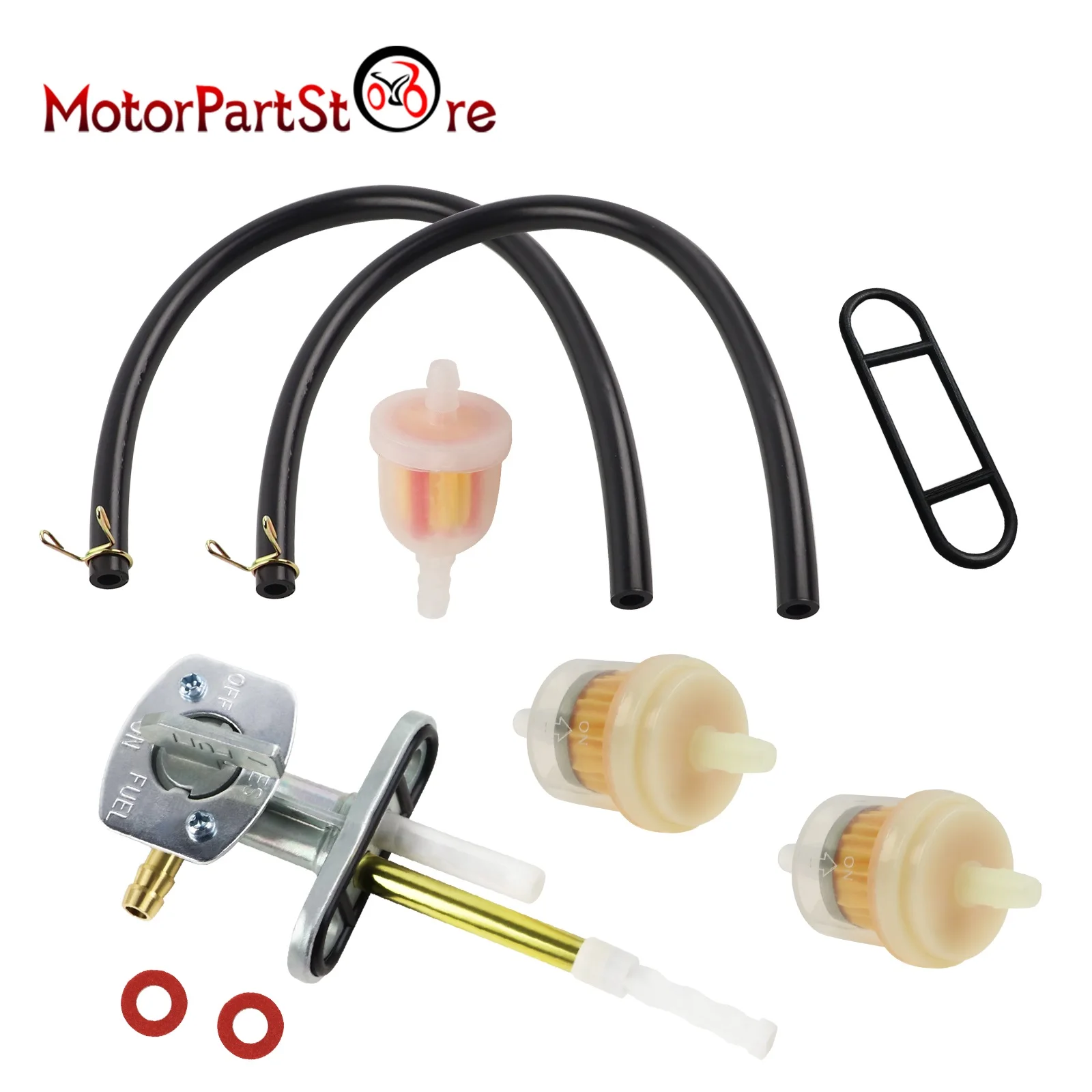 Gas-Kraftstoff-Benzinhahn-Ventilschalter für Yamaha Blaster 200 YFS200 XT600 XT350 TTR 125 90 230 250 WR 250F 400F 450F YFM 350 600 660 – Detail 1