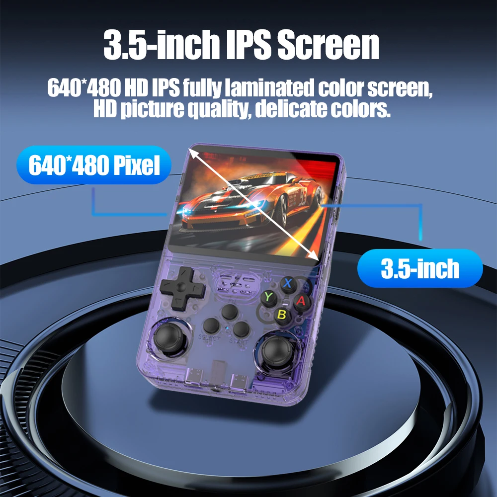 Ретро игровая консоль R36S с 18000+эмуляторами в стиле ретро для GB/GBA/GBC/MD/SFC/PSP/PS1/CPS1/CPS2 3,5-дюймовый IPS-экран EmuELEC 4.7