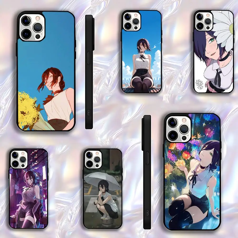 

C-Chainsaw M-Man Reze Phone Case For iPhone 17,16,15,14,13,12,11,Pro,Max,Plus,E,Air,Mini Protective Black Cover