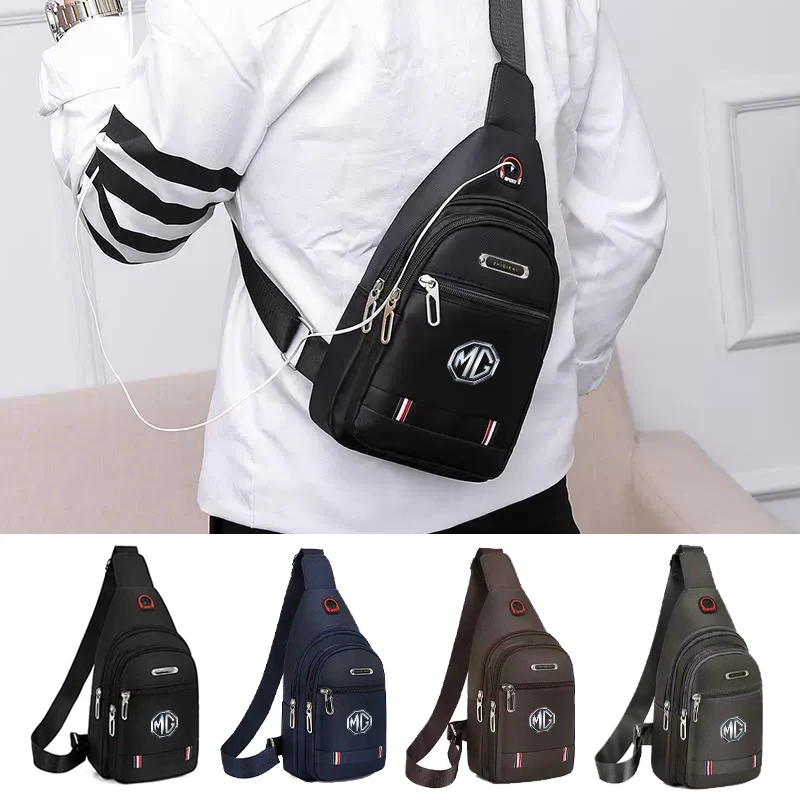 Car Men's Shoulder Bag Card Case Coin Purse Waist Pack For Morris Garages MG 6 3 5 7 TF ZR ZS HS GS GT Hector RX5 RX8 350 550