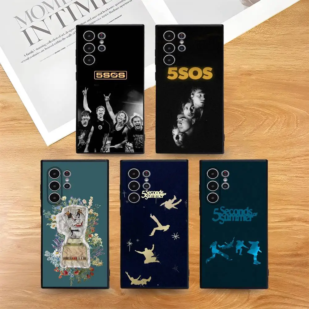 

5SOS-S-Band Phone Case Skin-Friendly Soft TPU Case Compatible With Samsung S21/S22/S23/S24/S25 FE/Plus/Ultra
