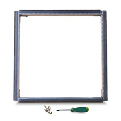 Square Embroidery Hoop Wooden Gripper Strips For Punch Needle Frame With Needle DIY Embroidery Sewing Cloth Painting Quilting 5.