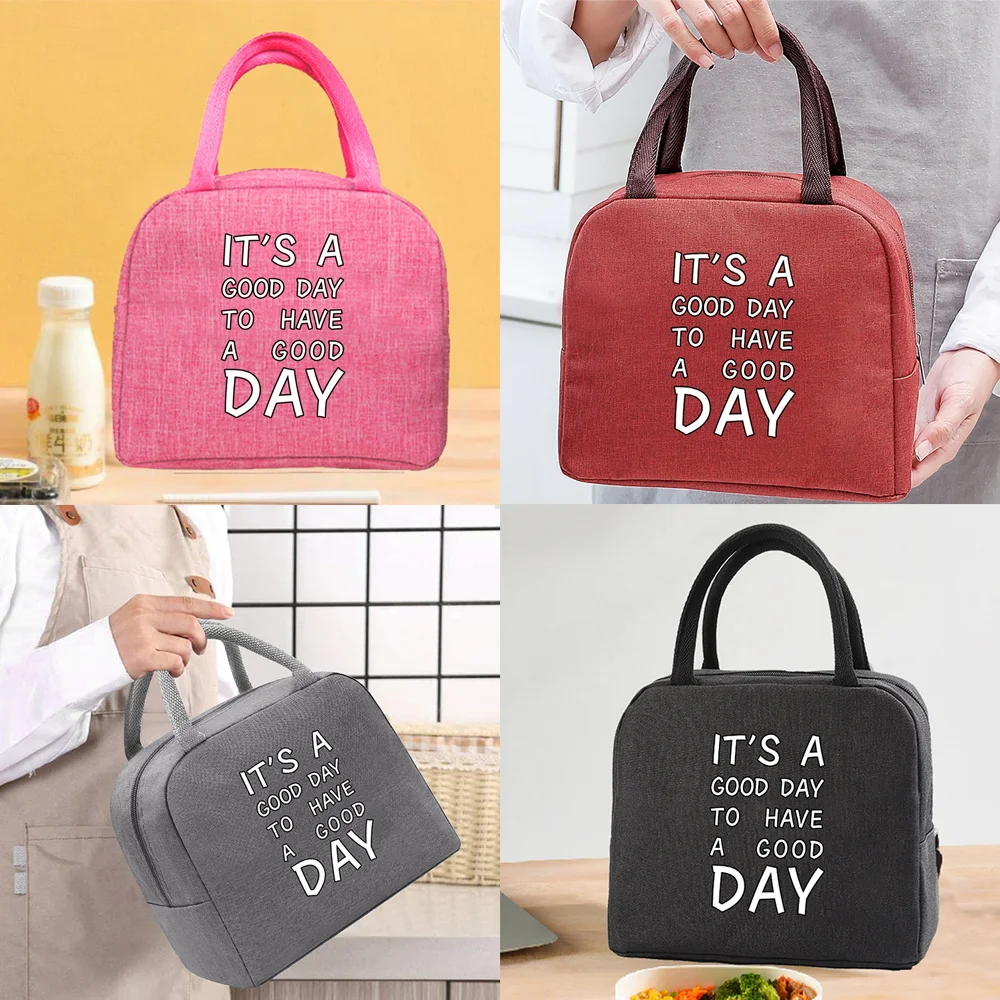 

Insulated Lunch Bag Handbags for Women Kids School Nurse Work Meal Portable Thermal Picnic Bags Cooler Organizern