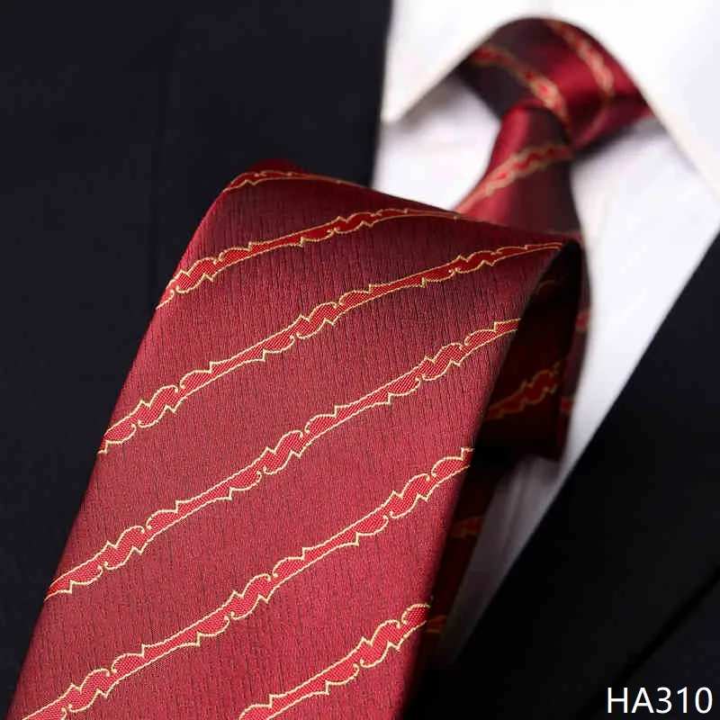 high-quality-wine-red-striped-necktie-men's-jacquard-retro-business-banquet-dress-accessories-8cm-wide-handmade-knotted-cravat