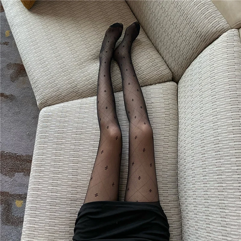 Sexy Black Base Layer Tights Women's Spring Autumn Versatile Fashion Thin Elastic Outerwear Tight Slimming Footless Stockings