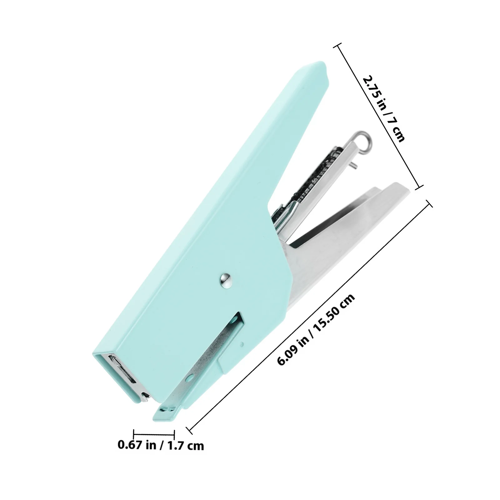 Metal Stapler Handheld Portable Strong Desk Stapler Standard Size Large Capacity Non Slip Feet Office Stationery