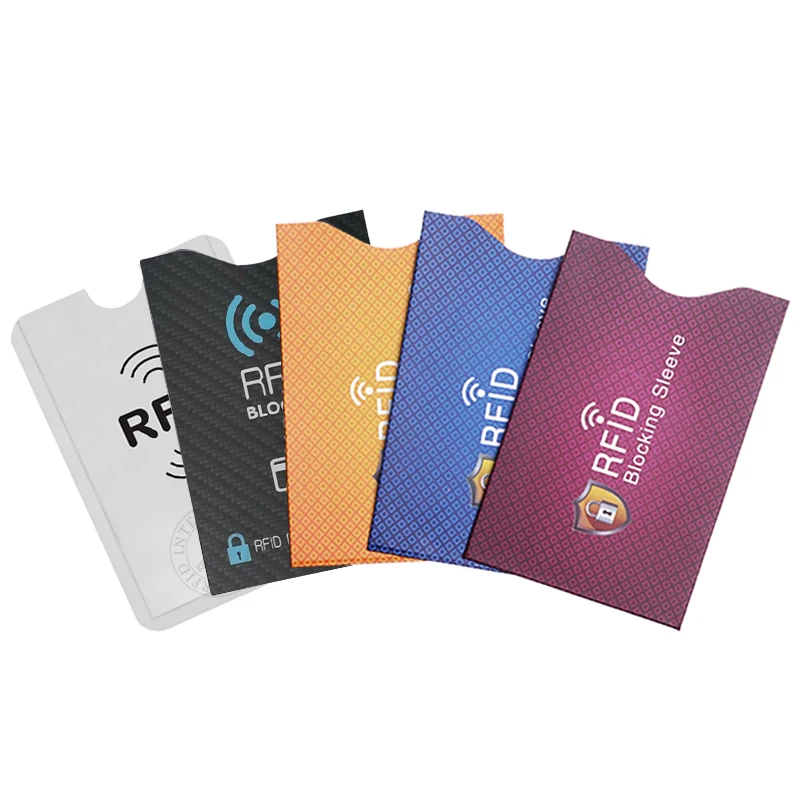 

10Pcs Colorful Anti-Scan Card Sleeves RFID Protection Credit Card Holder NFC Reader Lock Id Card Wallet Passport Protector Case