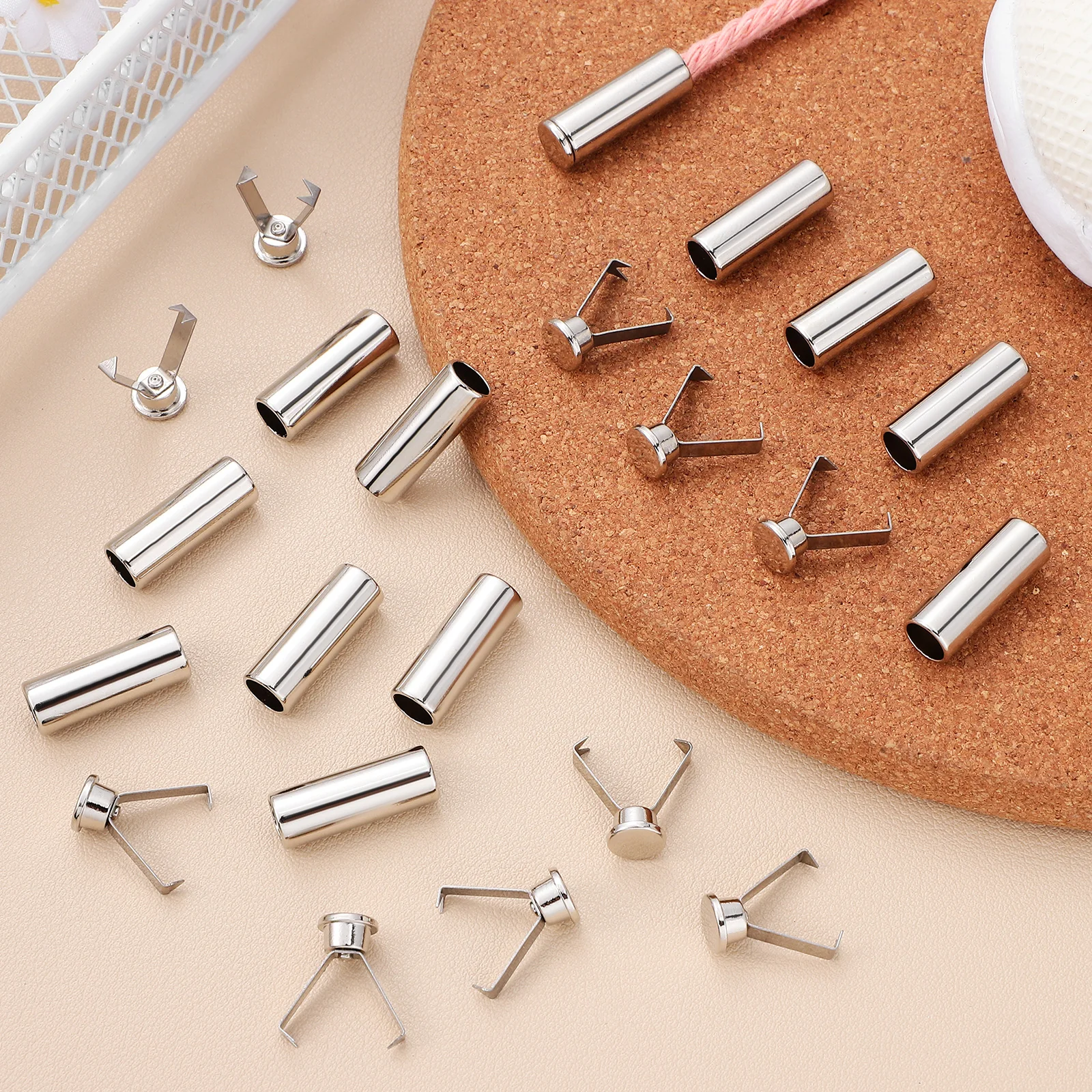 

60 Pcs Shoe Lace Ends Tips Rope Stopper Drawstring Stoppers for Sweatshirts Hoodies