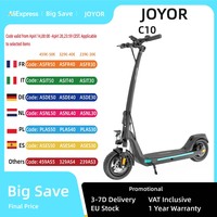 JOYOR C10 Electric Scooter 500W 48V 10.4Ah E-Scooter 45km/h Speed 30-50km Range 10'' Tires Foldable Electric Scooters 120kg Load