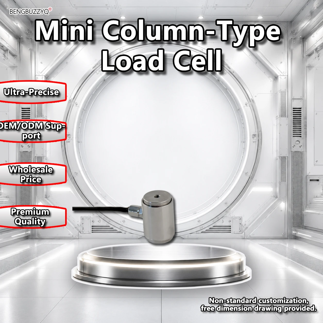 Mini Column Load Cell 5kg 10kg 20kg 30kg 50kg Stainless Steel Pressure Sensor High Precision Weighing Sensor