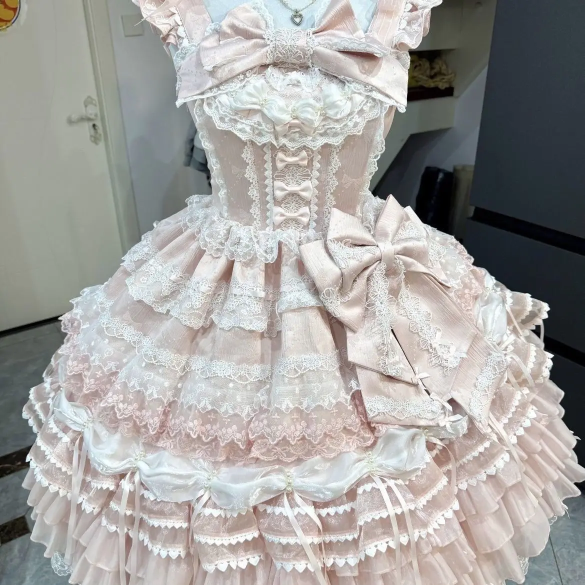 

Новое платье 2025 года, женский костюм на бретельках в стиле Лолиты