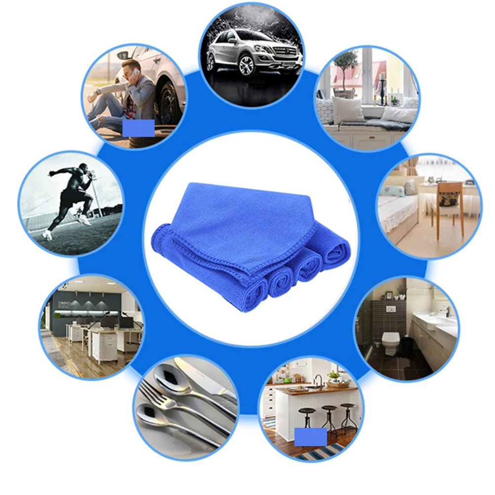 

40Pcs Car Wash Towels Microfiber Lint Free Strong Water Absorption Car Drying Cloths Scratch Resistant for Vehicle