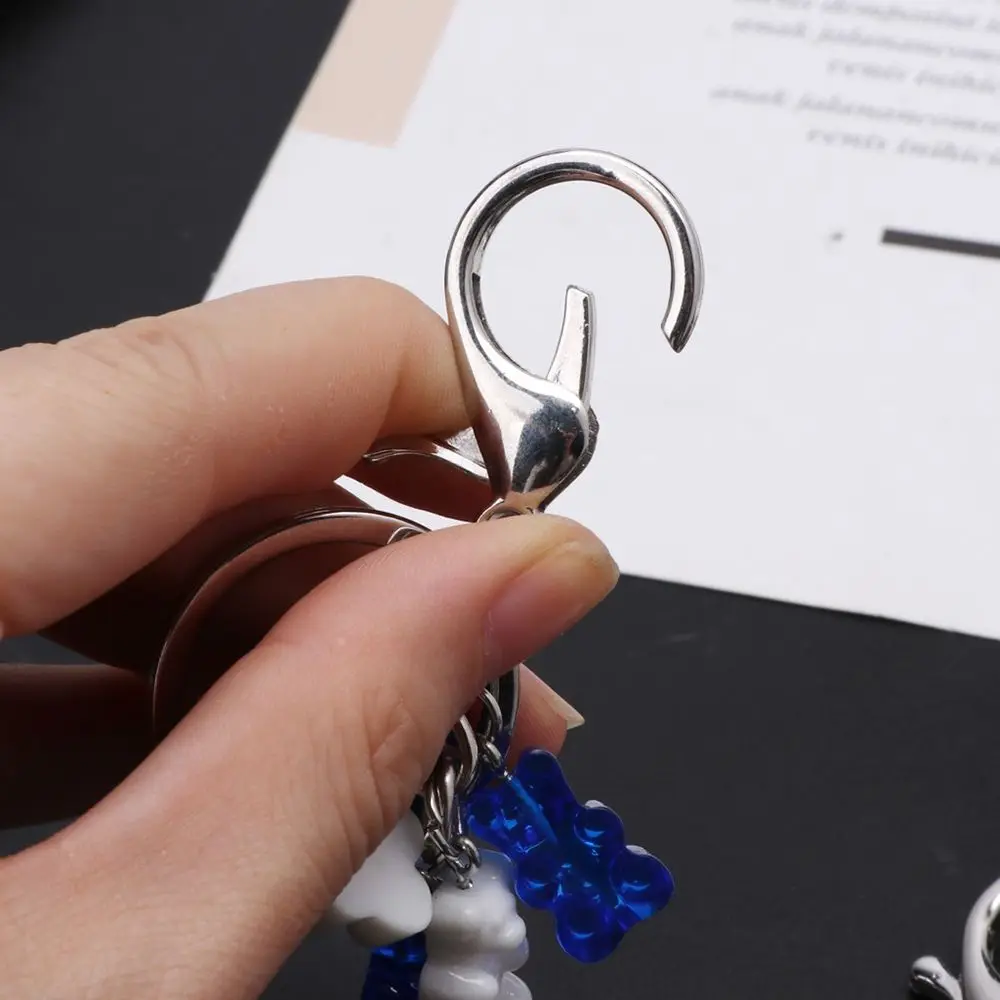 Bag Pendant Cute Bear Multicolor Gummy Charm Key Ring Key Chain Fashion Accessories Jewelry