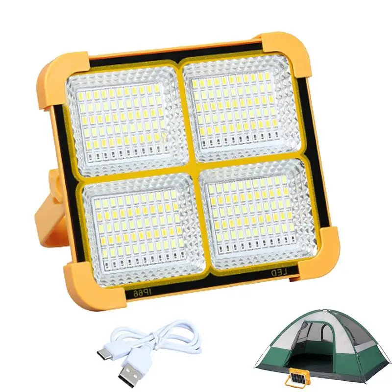 LED Flood Light Rechargeable LED IP66 Waterproof Hand Light Magnetic Camping Light With 4 Lighting Modes 8600 Lumens Outdoor