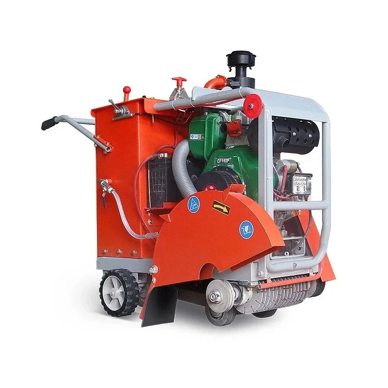 Concrete ground cement asphalt pavement diesel slit automatic road cutting machine
