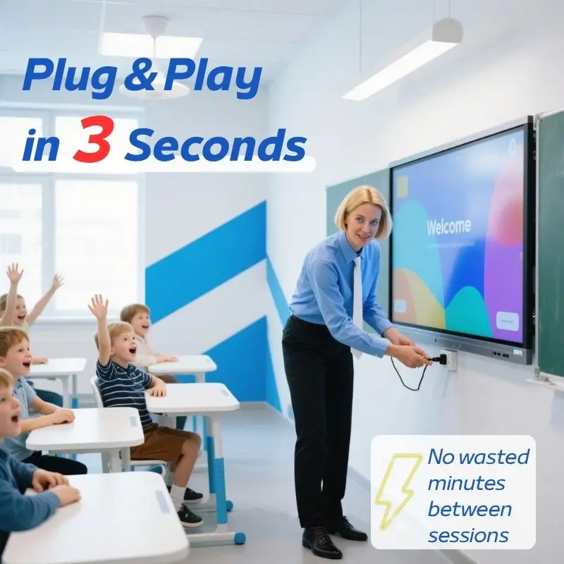 Best-Seller 4K Smart Touch Screen Outstanding Performance Interactive Whiteboard For Education And Office Meetings