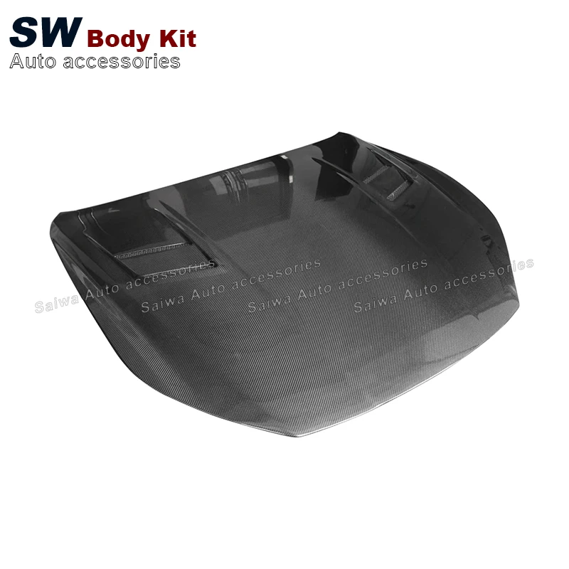 Ghibli Double sided Carbon Fiber AC Style Hood For Maserati Ghibli Upgrade Engine Valve Cover