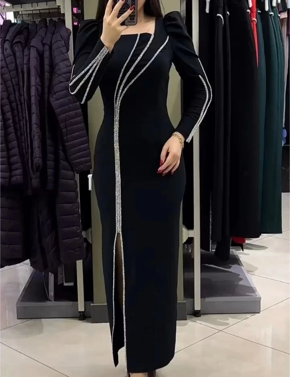 

Черное женское платье с длинными рукавами на заказ, вечерние платья Pastrol, унисекс, Джерси, ретро, Дубай, Саудовская Аравия, выпускной, по индивидуальному заказу