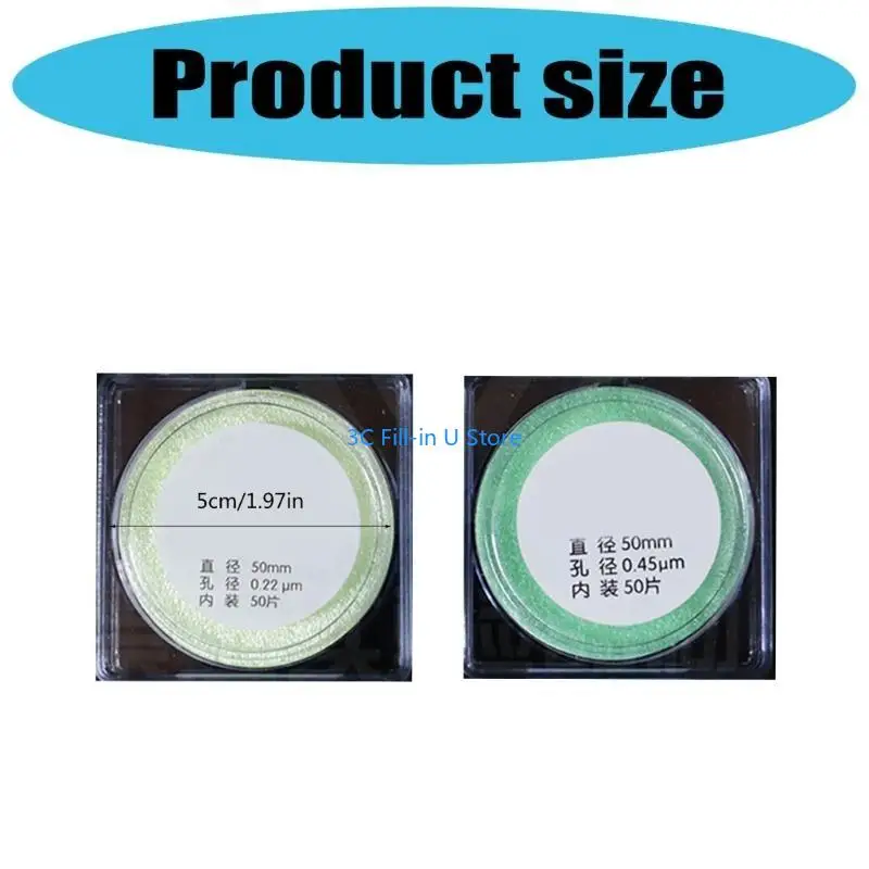 G8TA 50PCS/PACK Лабораторные микрофильтрационные мембраны микрофильтрационная мембрана 0,45/0,22 мкю