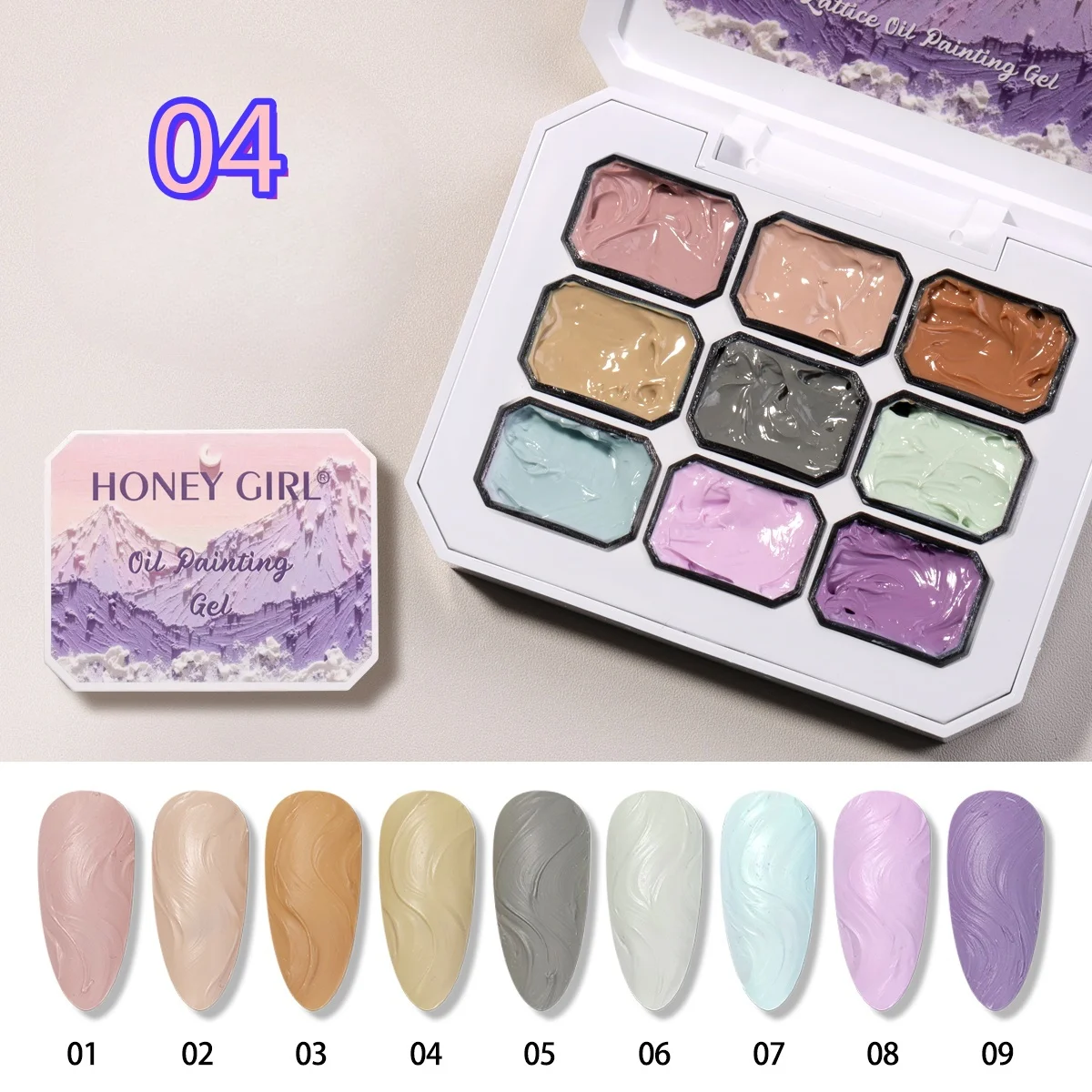 جل طلاء زيتي من سلسلة ماكرون مكون من 9 ألوان، غراء فني للأظافر، ألوان زاهية لامعة، جل قوي بملمس كريمي عالي التعيين، متين