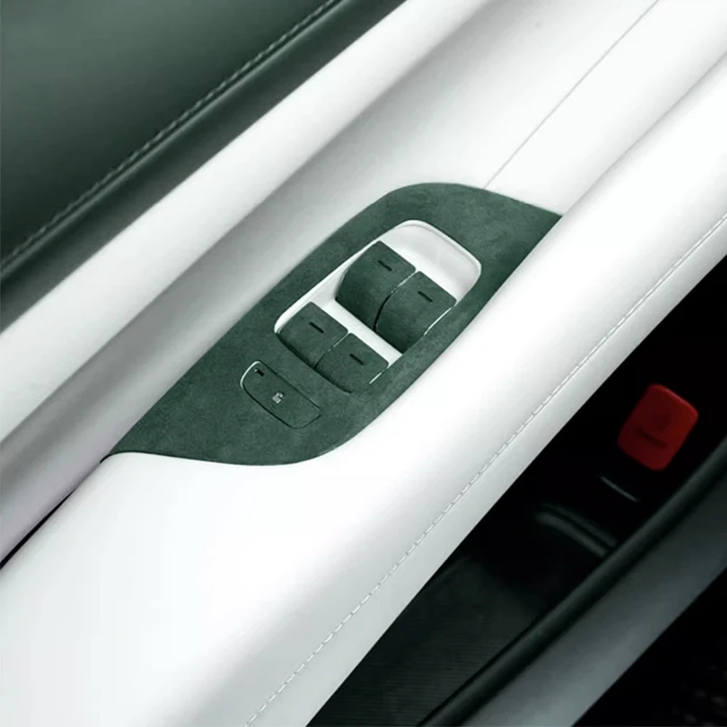 For Xiaomi YU7 2025 2026 Car Glass Internal Window Lift Suede Sticker Decorative Patch Accessories