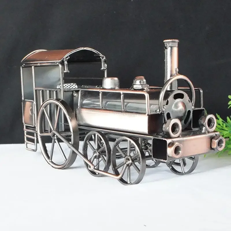 Pure handvlekgelaste trein, geschenken, locomotiefmodelornamenten