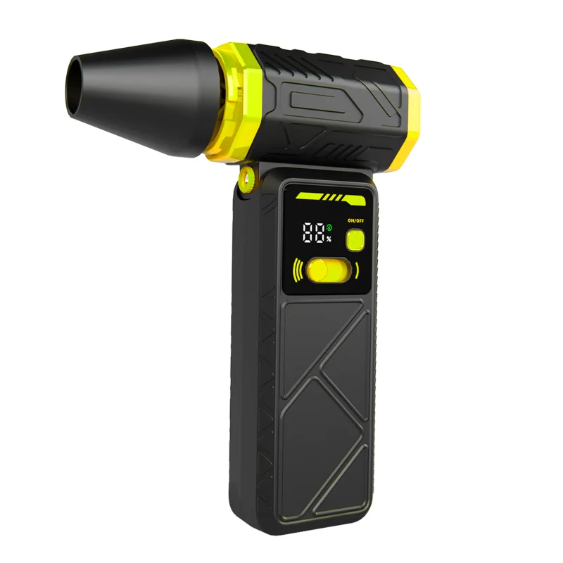 منفاخ توربو Fiizreal H28 بدون فرش - بطارية مزدوجة 8000 مللي أمبير في الساعة 130,000 دورة في الدقيقة مع شاشة رقمية وفوهة قابلة للدوران من النوع C #5