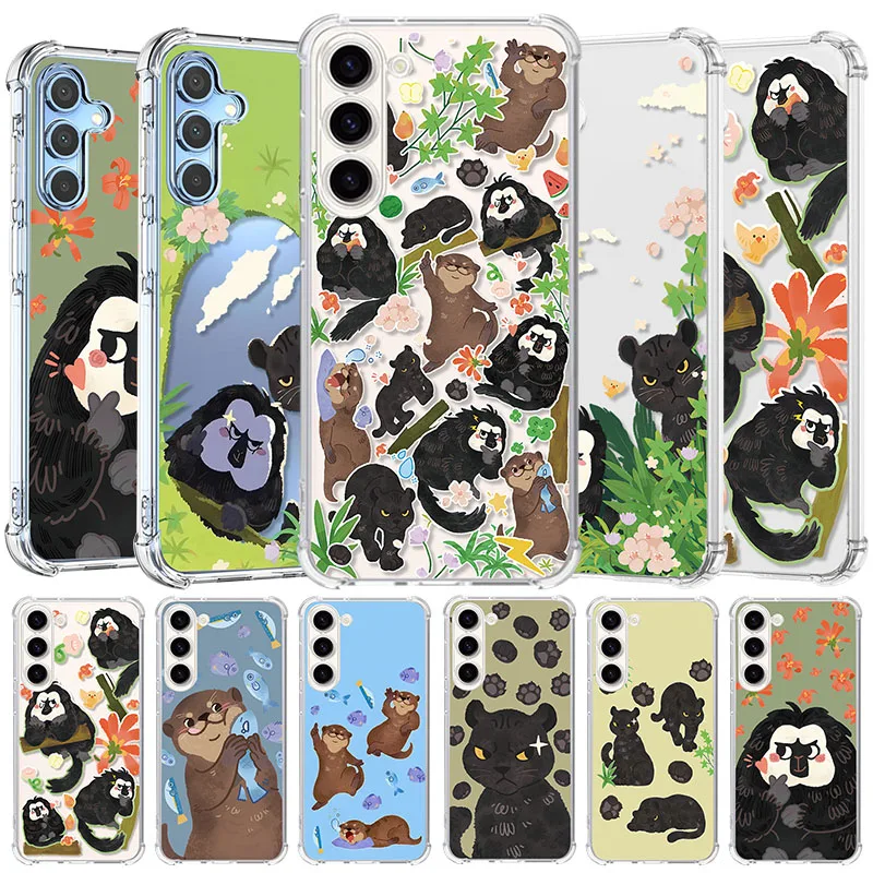 Coque de téléphone en TPU avec singe Kanter mignon, coque arrière pour Samsung Galaxy Note 10 Pro, 10Lite, Note 20, Ultra Note 8, 9, S7, Edge S8, S9, P