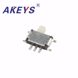 100pcs MSKT-12C00 MINI slide switch 1P2T SPDT 7 pin SMD SMT mini toggle switches yellow white