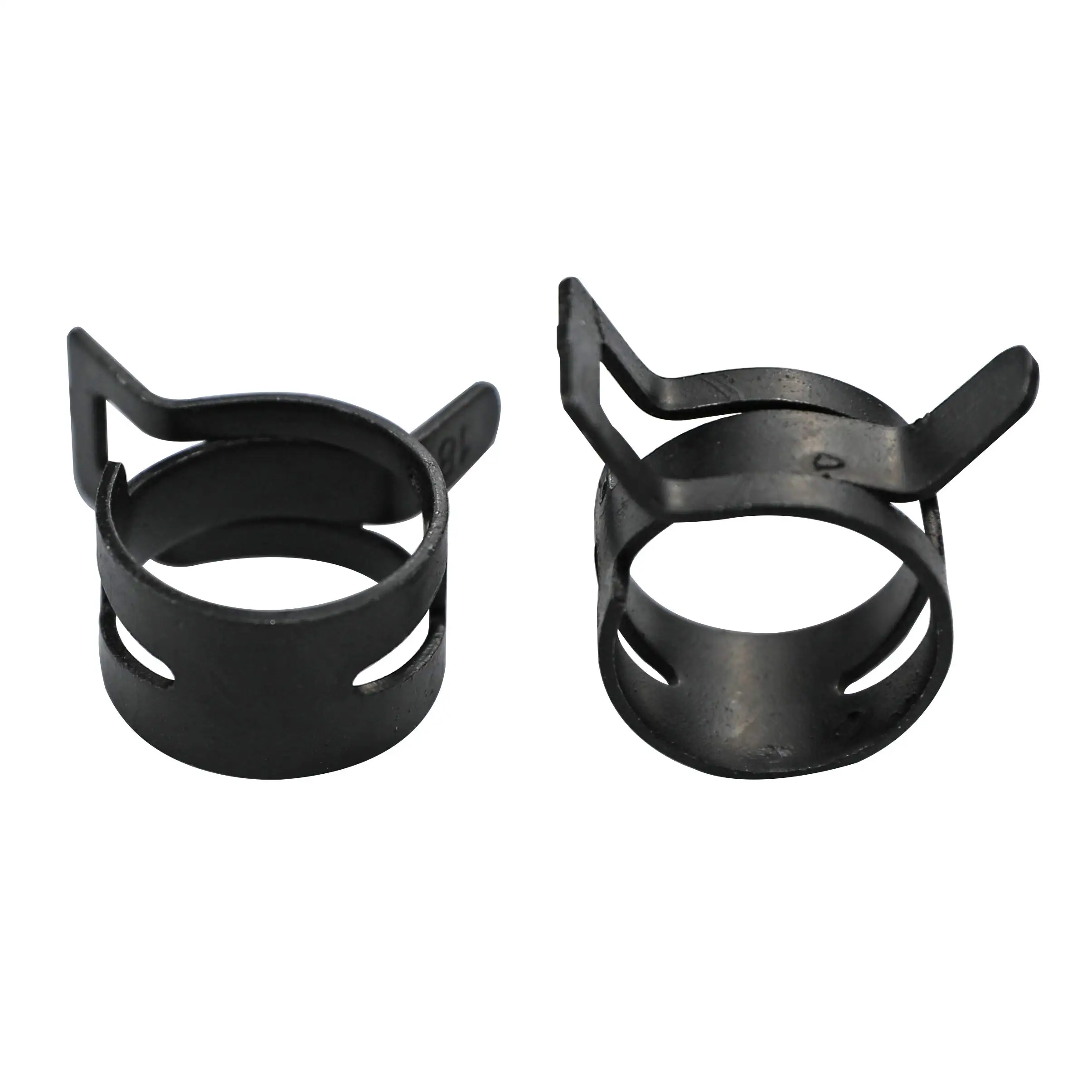 50pcs Fuel Hose Clamp Black Spring Clamps Vacuum Line Water Pipe Clamp Hoop Air Tube Fastener Steel Pinch 6-30mm Hose Clamp Clip