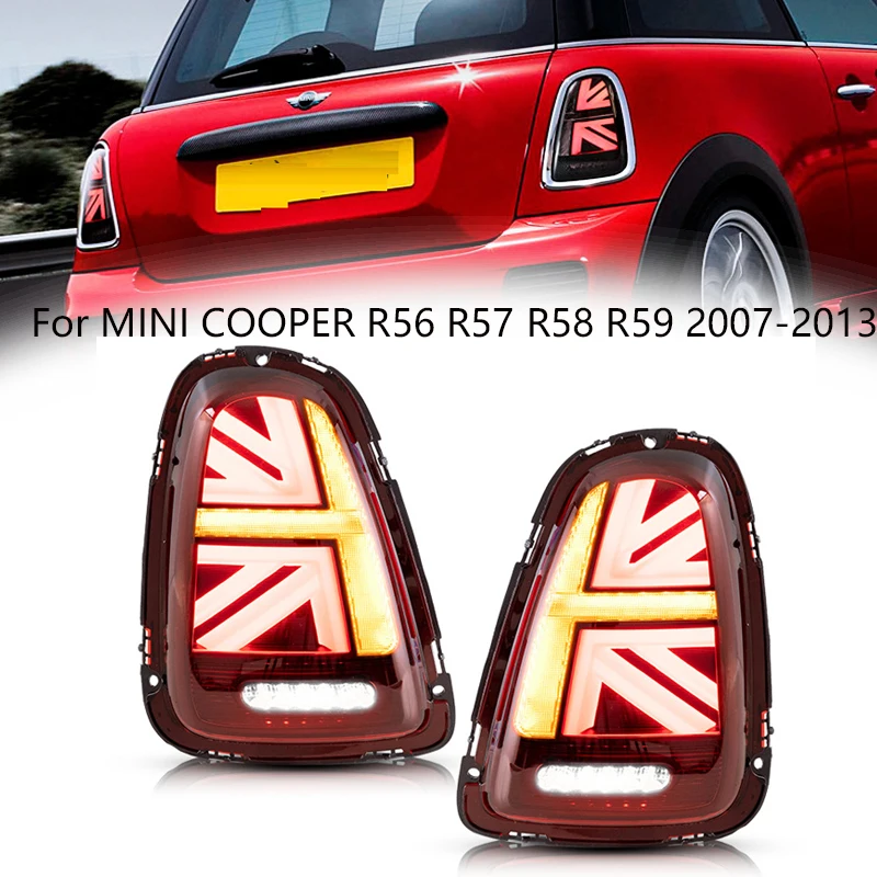 Car LED Taillights For BMW Mini Cooper R55 R56 R57 R58 R59 2007-2010 2011-2013 Taillamp Rearview Tail Ligeverse Lamps