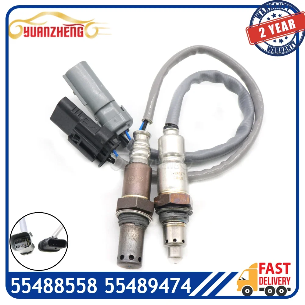 

55488558 55489474 Air Fuel Ratio Lambda O2 Oxygen Sensor 2PCS For Chevrolet Blazer GMC For Cadillac XT4 XT5 CT5 CT6 CT4