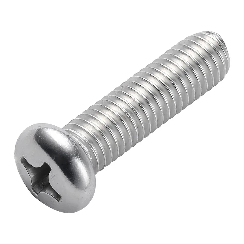 304 Stainless Steel Cross Round Pan Head Machine Screws GB818 M1-M2.5 Micro Corrosion Rust Resistant Electronics Home Appliances