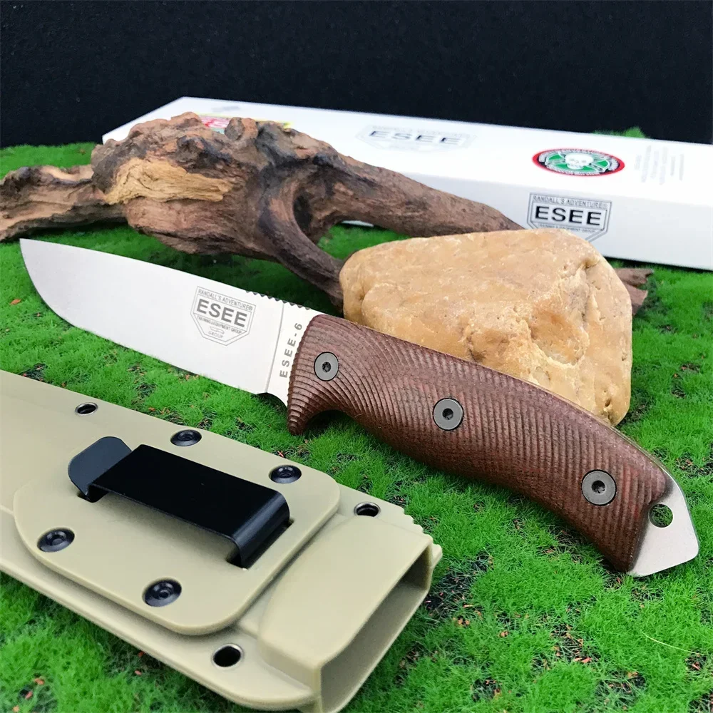 Full Tang Fixed Blade Knife D2-blade Straight Knives G10-handle with Sheath Outdoor Hunting Camping EDC Tools for Men Gift
