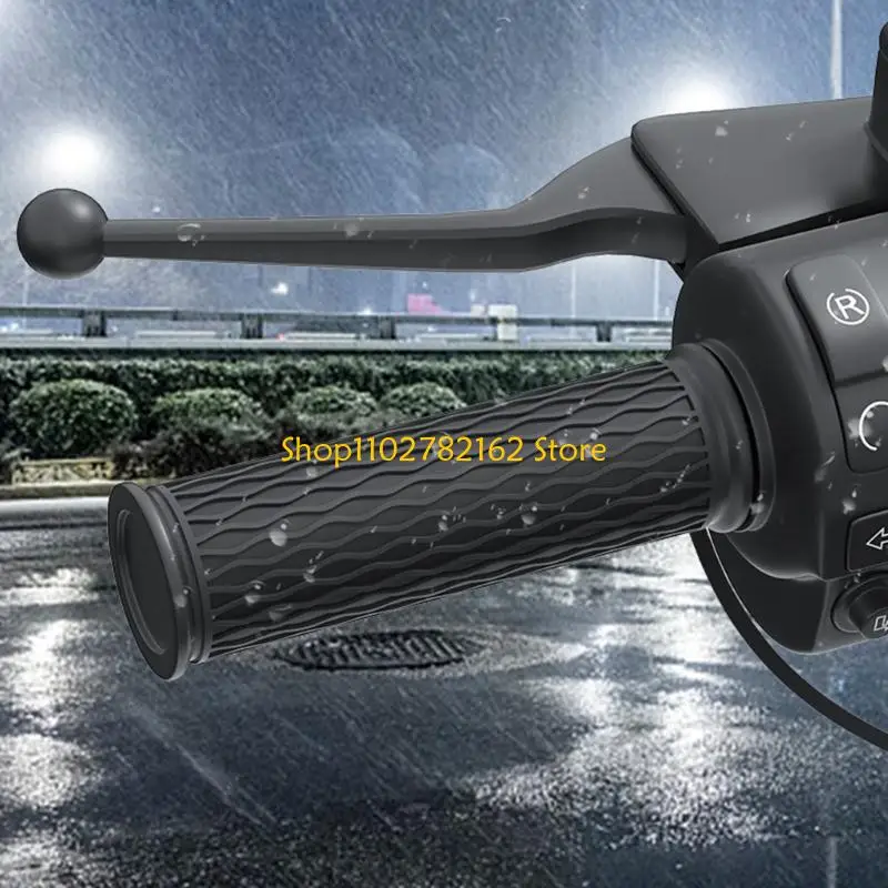 

547B Electric Heating Handle Grip Heated Handlebar Grips with Adjustable Temperature Control Simple Operation for Motorcycles