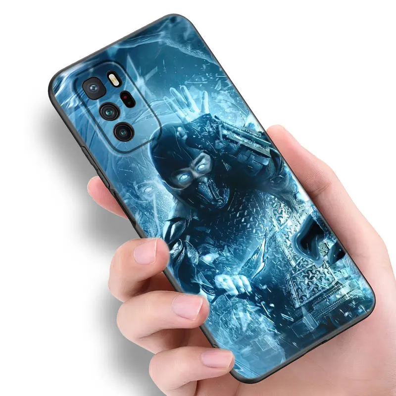 Game Mortal Kombat Black Silicone Phone Case For Xiaomi Redmi Note 9 10 11 11S 11T 12 13 Pro 5G Plus 9S 10S 12S