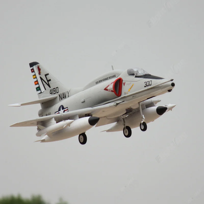 Freewing RC Plane A4 A-4E/F SKYHAWK 80mm EDF Jet PNP KIT With with servos RC Airplane