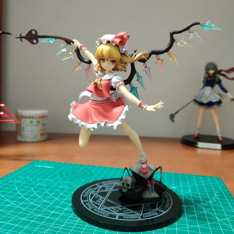 27cm Touhou Project Flandre Scarlet Anime Girl Figure Touhou Project  Remilia Scarlet/Sakuya Izayoi Action Figure Model Doll Toys