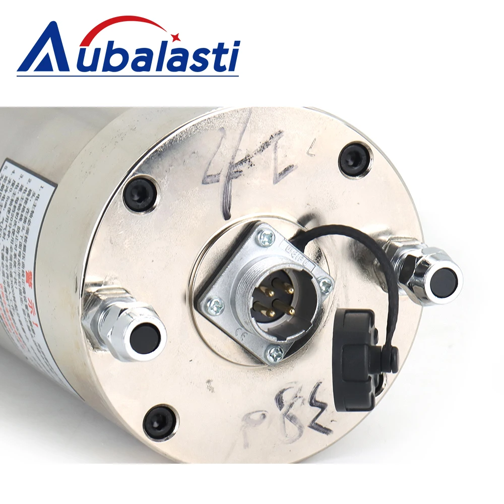 Aubalasti 2.2-4.4KW CNC Water Cooled Spindle Motor ER20 269-380V 12000-24000RPM GDK100-12-24Z for CNC Metal Milling Cutter