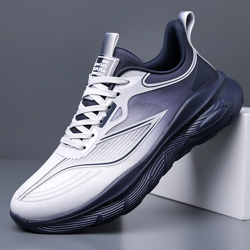 

Мужская обувь, дышащие легкие вязаные кроссовки, новинка 2025 года, дизайнерская повседневная спортивная обувь для мужчин, модные модные кроссовки для мужчин