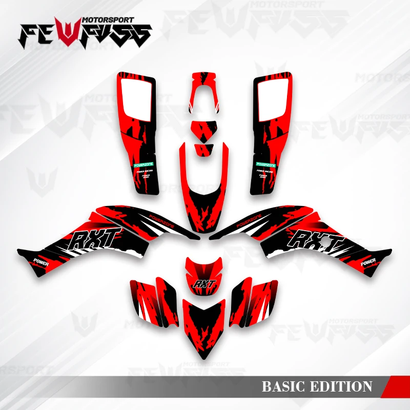 

Графические наклейки Fewfuss, наклейки для мотоцикла, фон на заказ для HONDA 1999, 2000, 2001, 2002, 2003, 2004, 2005-2007 TRX400 EX