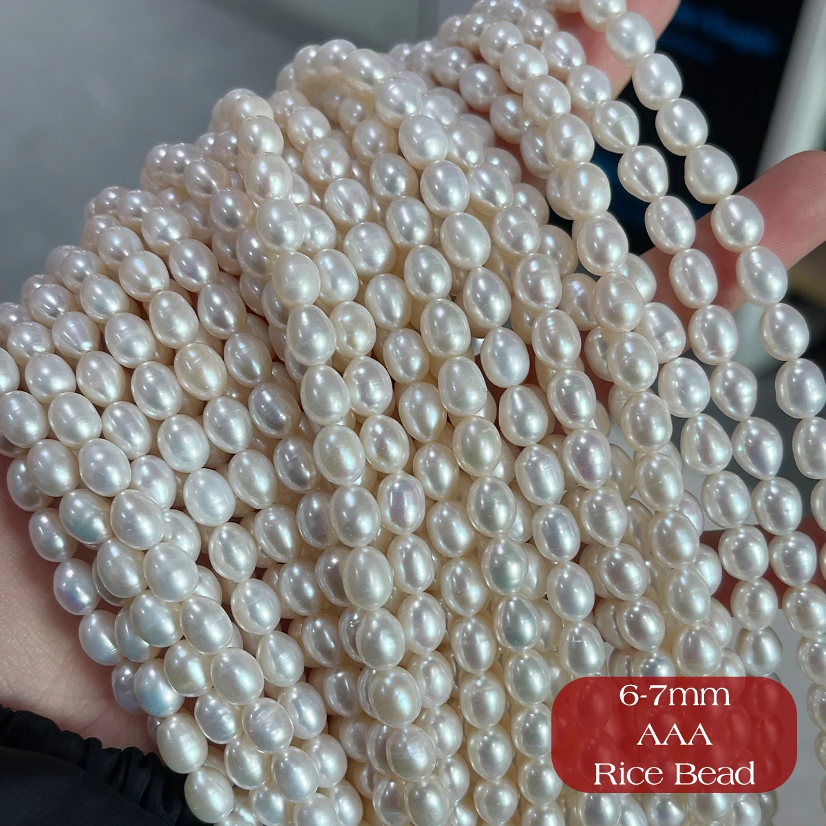 None Freshwater Cultured Pearl Rice Loose Beads 1.8-2mm 10
