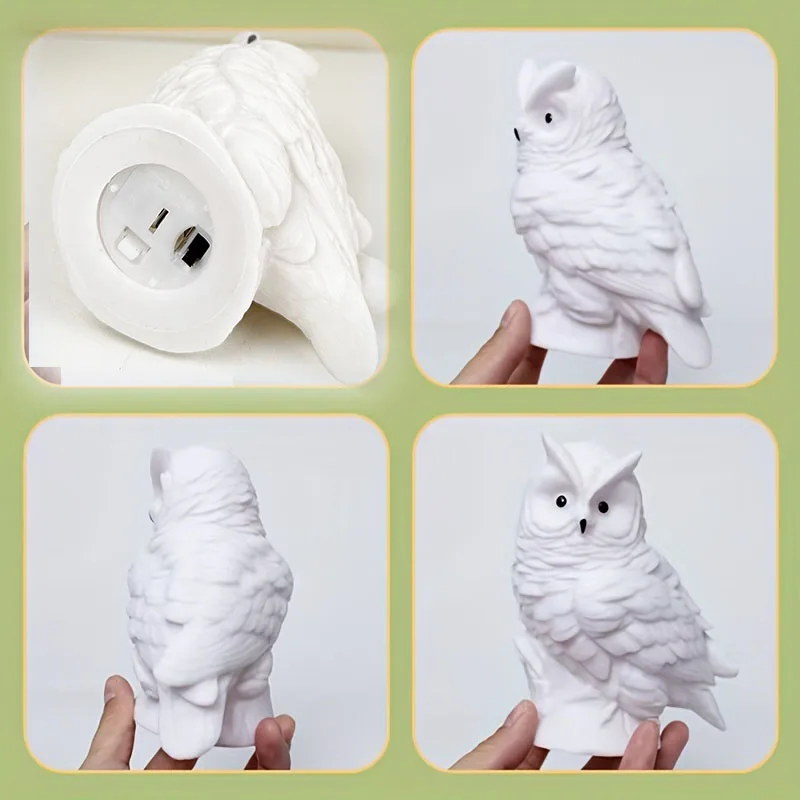 Cute Creative Night Light, Cartoon Owl Bedside Ornaments Jewelry, Night Market Stall Night Light, Birthday Gift Ambient Light