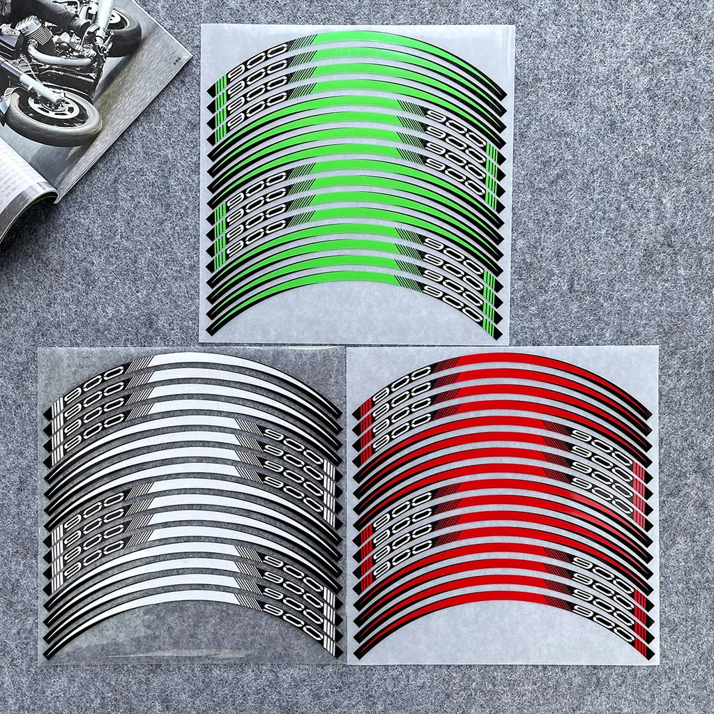 For Kawasaki Z900 z 900 Motorcycle Wheel Rim Stickers Reflective Hub Stripe Tape Decals Motor Cycle Accessories Waterproof