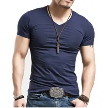 Men V Neck T Shirt 10 Colors #2